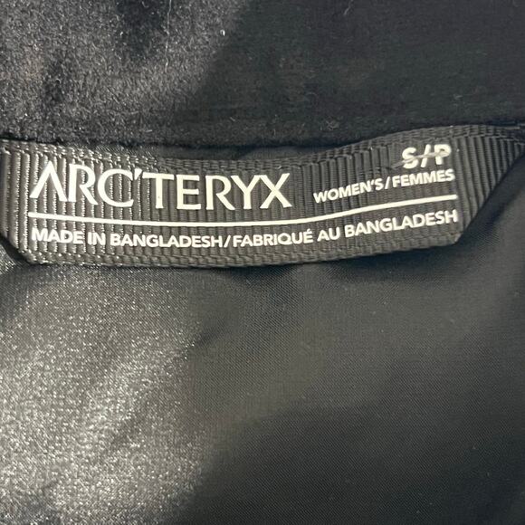 Acr'teryx High Neck Full Zip Vest Black Womens Size Small Logo - Picture 2 of 10